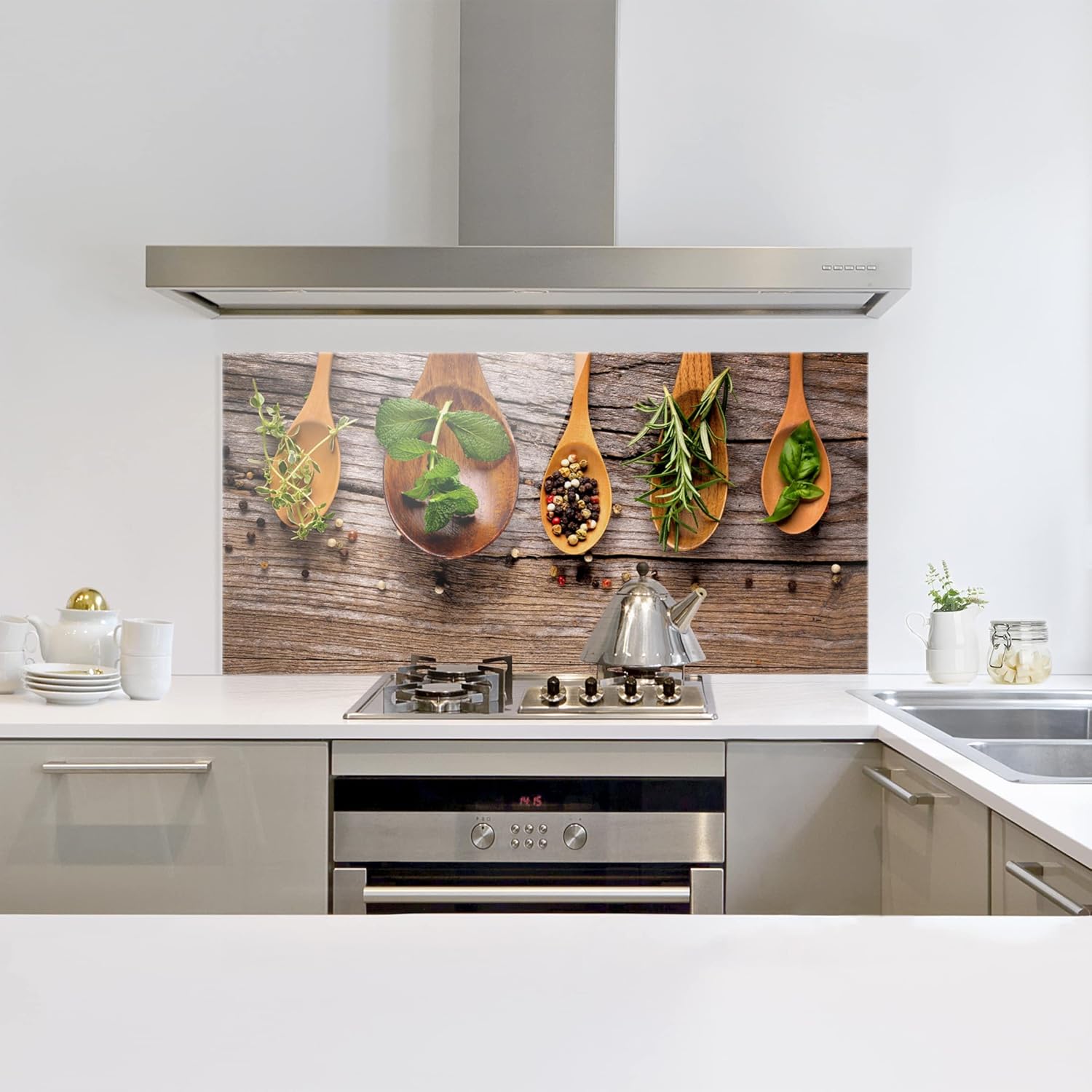 Bilderwelten Panel Antisalpicaduras De Cristal Herbs And Spices