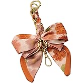 Yeeyeow Silk Bowknot Keychain for Woman,Bag Extension Chain Accessories for Bowknot Bag Strap