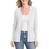 Urban CoCo Women's Lightweight Button Front Cardigan Sweaters V-Neck Classic Knit Sweater with Pockets