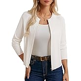 GRACE KARIN Womens Long Sleeve Zip Up Cardigan Sweaters Lightweight Fashion Sweater Jacket Knitted Spring Clothes