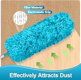 Fogray 2026 Upgraded Extendable Feather Duster Telescopic Soft Silicone Cap Sky view 4