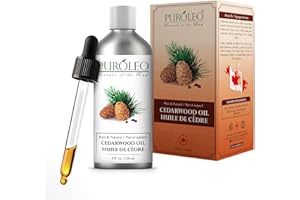 PUROLEO Himalayan Cedarwood Essential Oil 8 Fl Oz/236 ML (Packed in Canada) – 100% Pure Natural Undiluted Cedarwood Oil for D
