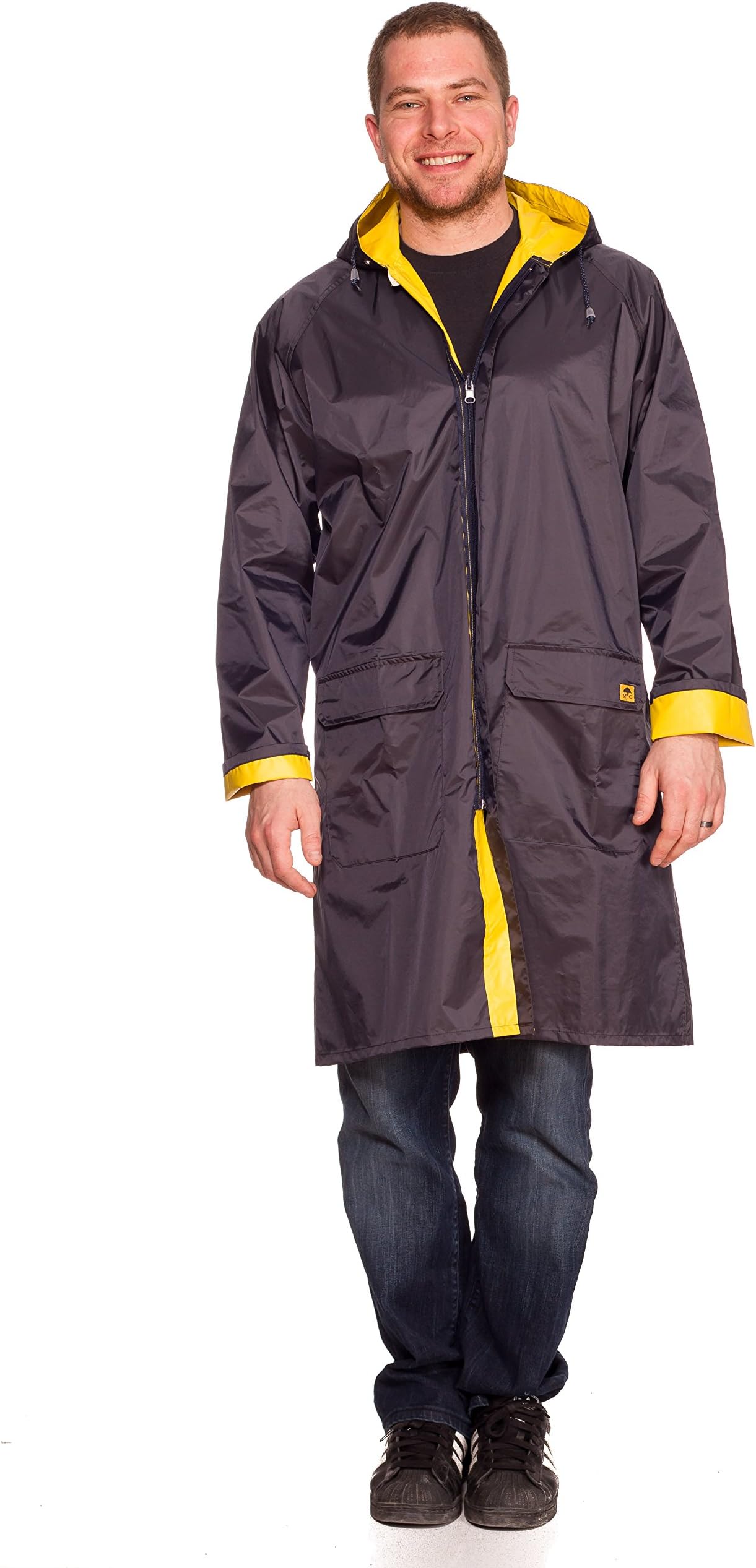 Rain Slicks Unisex Reversible Raincoat Jacket Parka