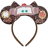 Bolonar Inspired Mouse Ears Headbands for Adult Sequin Mouse Ears Park Ears (Brown)