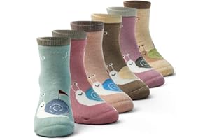 Qterdiz Boys Warm Socks Kids Winter Socks Thicken Terry Thermal Crew Socks for Boys 6 Pack