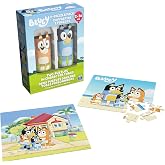 Spin Master Games Bluey 2-Pack Jigsaw Puzzles for Preschoolers | Includes 2 36-Piece Puzzles, Screen-Free Activity, Fine Motor Skills &amp; Problem-Solving, Easy Storage Tube Packaging, Ages 3+