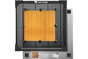 USONGSHINE 400 * 400mm Honeycomb Laser Bed Honeycomb Working Table Laser Honeycomb for CO2 or Laser Engraver Cutting Machine with Aluminum Plate and Engraving Materials (Available sizes350 x 350 mm）