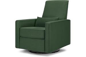 DaVinci Piper 360° Swivel Rocker Recliner Chair - Glider Rocking Chair for Nursery and Living Room - GREENGUARD Gold, FSC & Certi-PUR US Certified - Ultra Comfy Nursery Glider Recliner - Pine Green