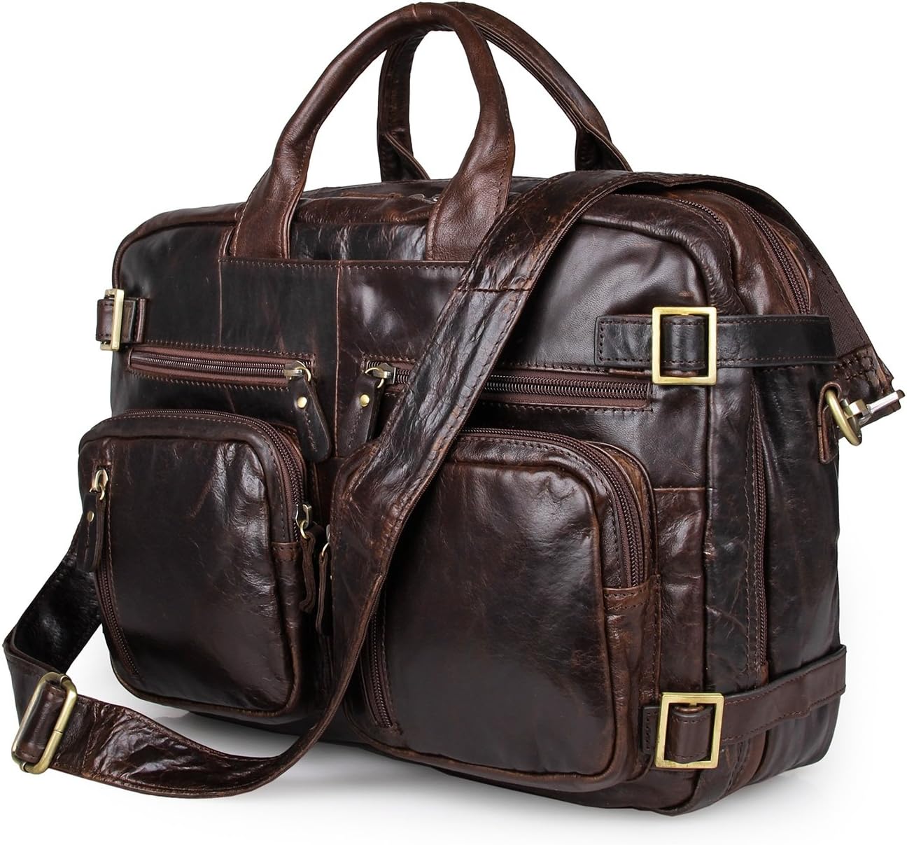 Ab Earth Pour Homme En Cuir Veritable Malette Sac Dordinateur Portable Sac A Dos M43darkbrown Sac De Messager M43 Bagages Porte Documents Et Sacs Ordinateur