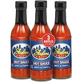 Skyline Chili Hot &amp; Spicy Sauce, Authentic Cincinnati, 3 Bottles, 6 oz | Authentic Cincinnati Restaurant-Style, Secret Recipe with Tabasco, Cayenne &amp; Jalapeno, for Coneys &amp; Spaghetti