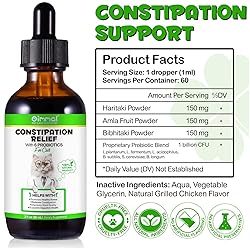 VOSIFSDIY Cat Constipation Relief, Liquid Drops
