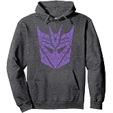 Transformers Decepticons Purple Icon Filled Logo Pullover Hoodie