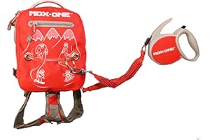 MDXONE THEONE Kids Ski & Snowboard Harness Trainer – Child Harness with Retractable Leash, Bungees & Backpack