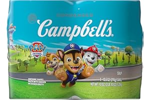 CAMPBELL'S Campbell’s Condensed Kids Soup, Paw Patrol Awesome Shapes Pasta With Chicken in Chicken Broth, 10.5 oz Can (4 Pack)