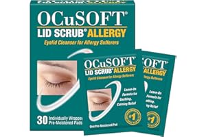 OCuSOFT Lid Scrub Allergy Eyelid Cleanser 30CT