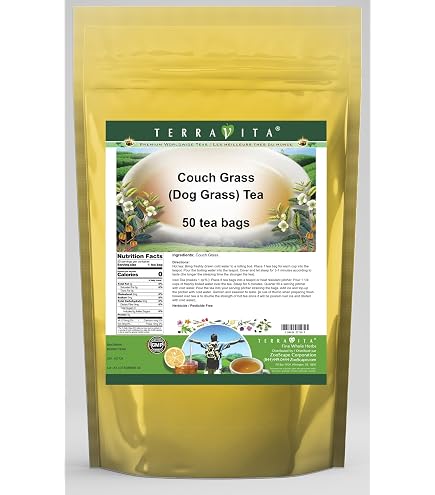TEA@　0527 Amazon.com : Couch Grass (Dog Grass) Tea (25 tea bags, ZIN: 427142