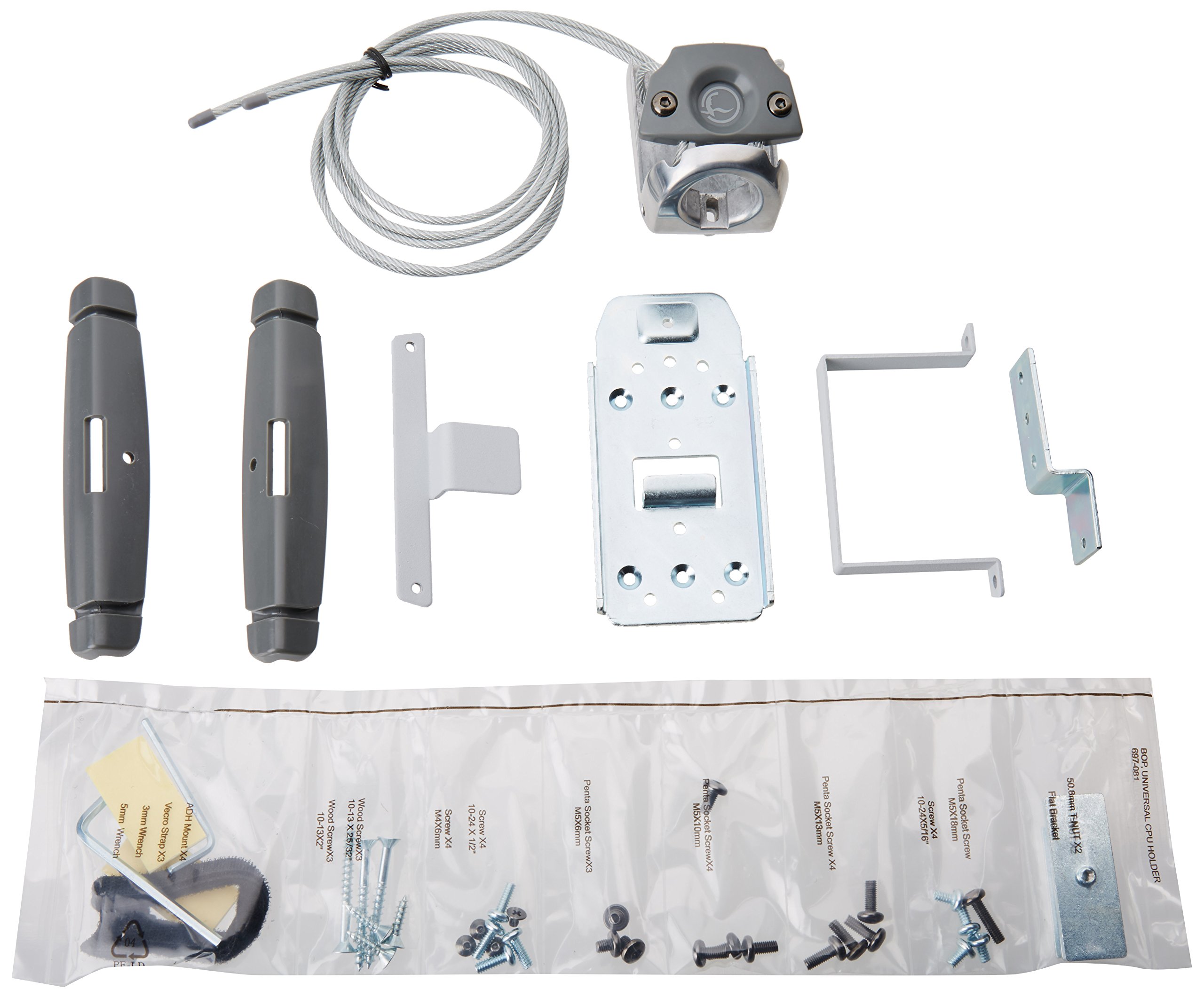 Ergotron CPU Holder Universal - System unit holder - for P/N: 45-353-026, 45-354-026