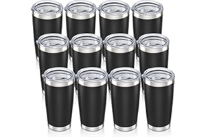 Orebigo 20 oz Tumbler with Lid Stainless Steel Insulated Tumblers Bulk Double Wall Vacuum Cups Powder Coated Travel Mug Keep 