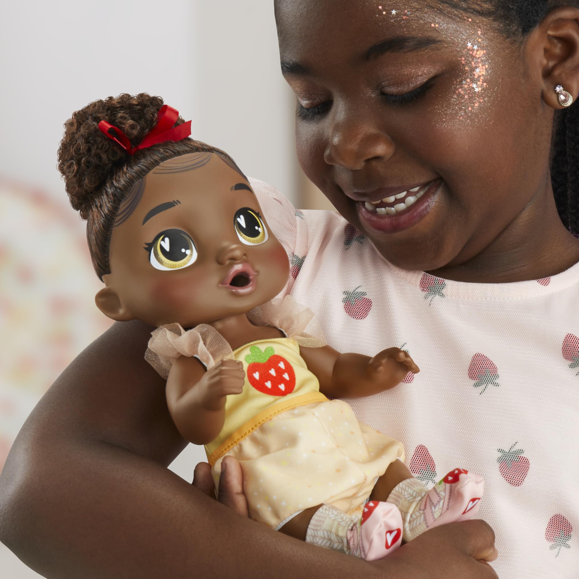 Baby Alive Fairy Fashions Berry Boo Doll with Clothes Accessories, Black Hair, 11 Inches, Kids Toys, Ages 3+ (Amazon Exclusive)