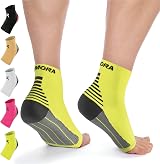 Rymora Foot Compression Socks Sleeves Neon Yellow Large 25-29cm Arch