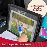 Lusso Gear Kids Travel Tray Car Seat Blue Portable Desk for Travel view 4