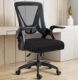 Blisswood Adjustable Office Chair Mesh Desk Chair with 90° Armrests Grey view 2