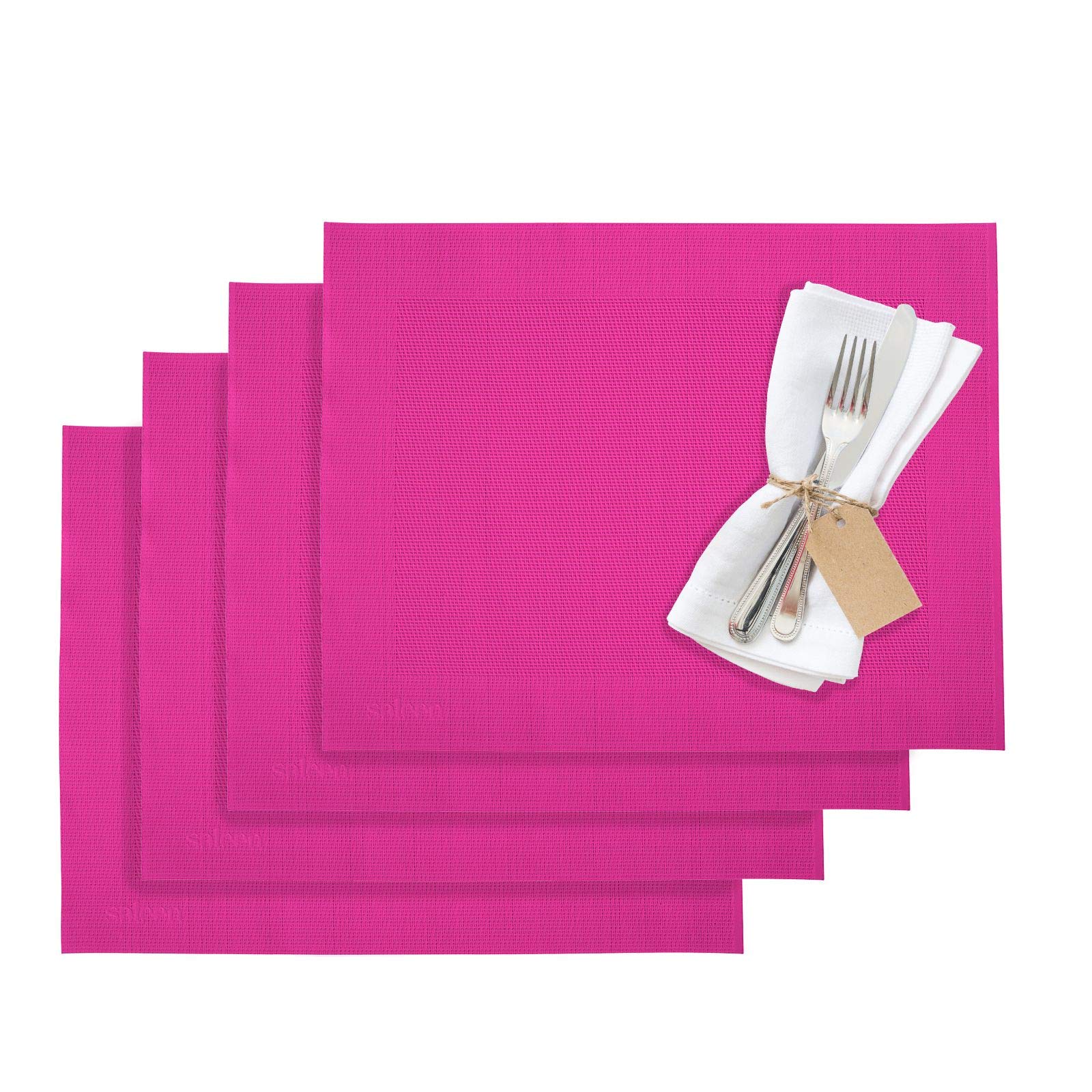 Westmark Placemats, 4 pieces, 42 x 32 cm, Synthetic, Pink, Saleen Edition: Home