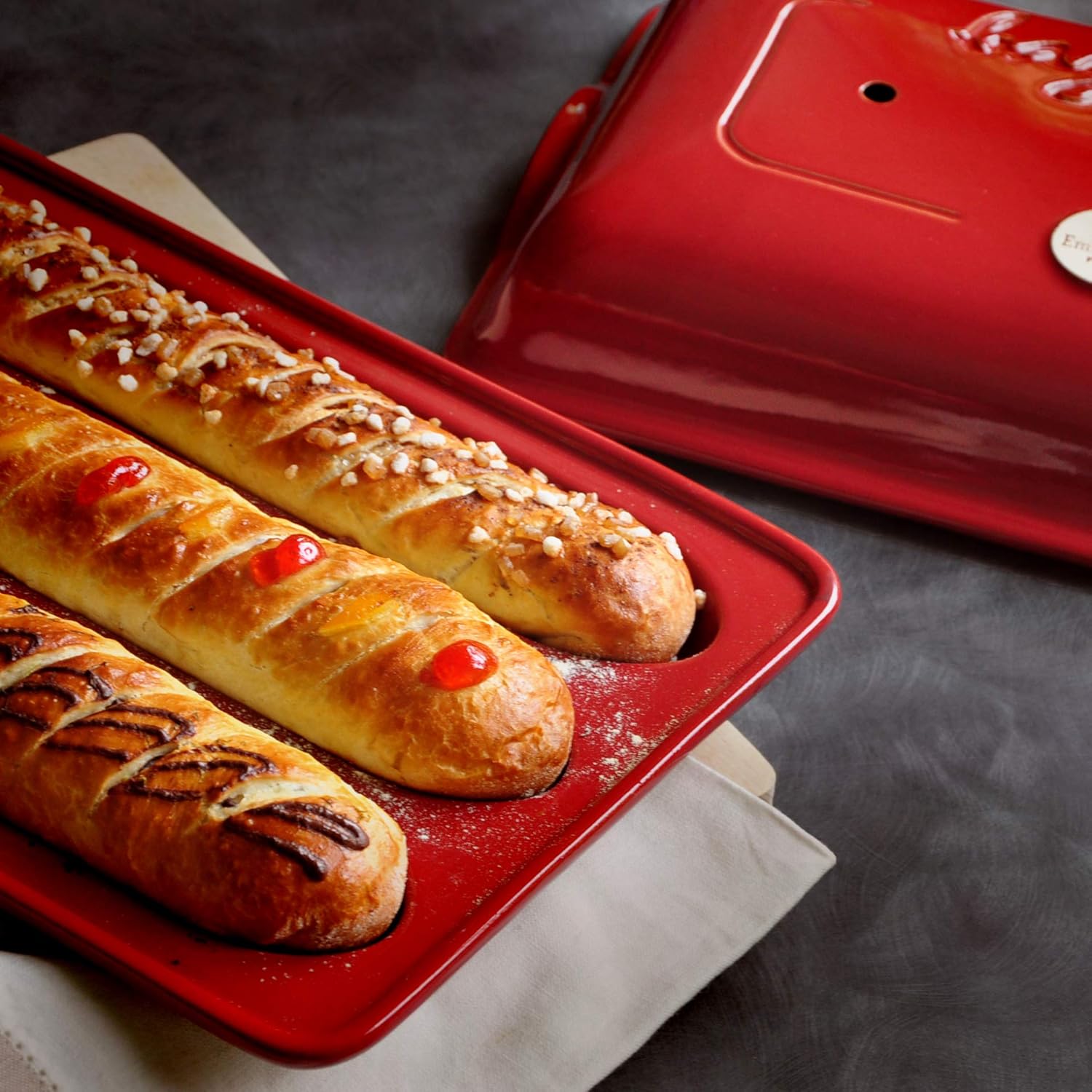 Emile Henry EH349506 Moule à Baguettes Céramique Grand Cru