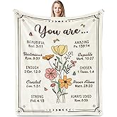 Nuritus Christian Gifts for Women, Religious Gifts for Women, Birthday, Inspirational Presents for Her, Christian Gifts for Teacher, Mom, Friend, Daughter Blanket 50"X60"