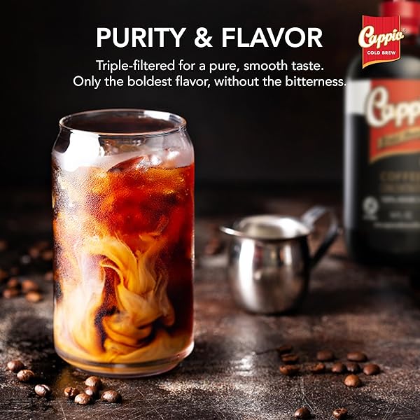 CAPPIO COLD BREW CONCENTRATE – 1 PACK | SMOOTH & VERSATILE COFFEE CONCENTRATE | SMALL-BATCH ROASTED | 16 FL OZ
