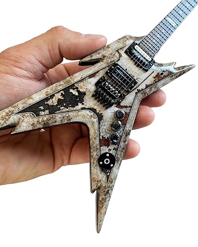 AXE HEAVEN Dimebag Darrell Dean Razorback Mini Guitar - Rust Razorback ...