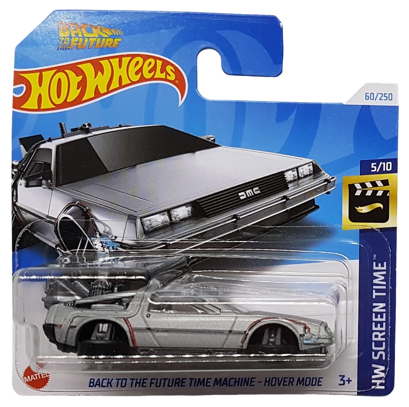 Hot Wheels - Back to The Future Time Machine - Hover Mode - HW Screen Time 5/10 - HTB33 - Short Card - DMC - Delorean - Mattel 2024
