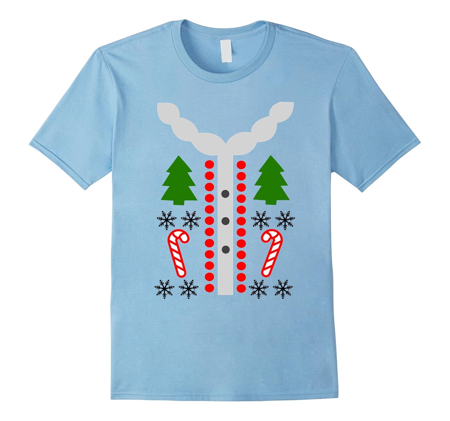 Ugly Tacky Christmas Holiday Party Sweater T-Shirt-Rose