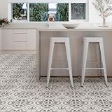 FloorPops FP2953 Remy Peel & Stick Floor Tiles Grey Gothic Style 12" x 12" 10pk view 4