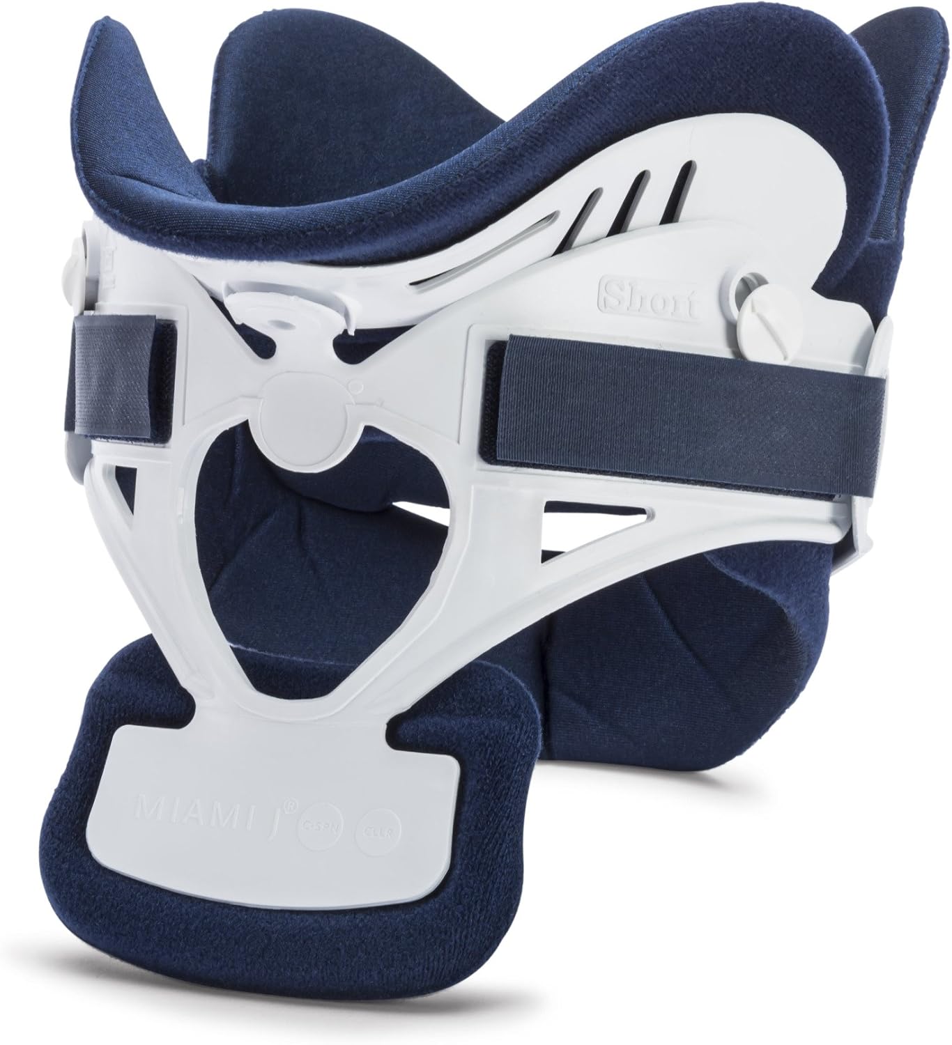 Ossur Miami J Cervical Neck Collar - C-Spine Vertebrae Immobilizer Semi-Rigid Antibacterial Pads for Patient Comfort - Relieves Pain & Pressure in Spine (MJ-300, Short)