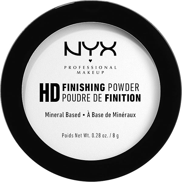NYX Professional Makeup High Definition Finishing Powder, Gepresstes Puder, Perfektionierte Haut, Mattes Finish, Ölabsorbierend, Vegane Formel, Farbton: Translucent