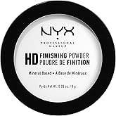 NYX PROFESSIONAL MAKEUP HD Finishing Powder, Pressed Setting Powder - Translucent