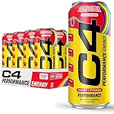 Cellucor C4 Performance Energy Drink | Cosmic Rainbow | Zero Sugar Carbonated Preworkout Energy | 200mg Caffeine with Beta Alanine | 16 Fl Oz (12 Pack), Packaging May Vary