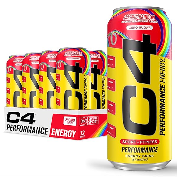 C4 PERFORMANCE ENERGY DRINK COSMIC RAINBOW, ZERO SUGAR...