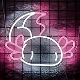 Axolotl Neon Sign for Wall Decor, Axolotl Stuff, Axolotl Birthday Decoration, Cute Dimmable Neon Light, Axolotl LED Sign for Children's Room Game Room Decor Birthday Christmas Decor, 16.0 x 12.83 Inches