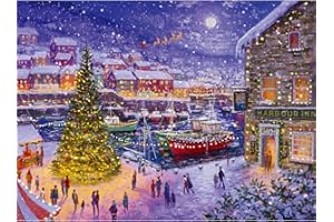 TAOZI&LIZHI Christmas Puzzles for Adults 1000 Pieces, Christmas Harbour Holiday Cheer, Xmas Vacation, Jigsaw Puzzle Gifts for Women Men Families, Nightmare Before Christmas Decorations(27×20in)