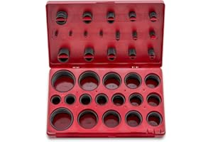 NEIKO 407 Rubber O-Ring Assortment Kit, Buna-N Gasket Sealing Rings and Replacement O-Rings, 32 SAE Sizes, 407-Piece Kit