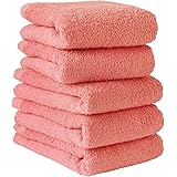 hiorie(ヒオリエ) 日本製 ホテルスタイルタオル フェイスタオル 5枚セット アプリコット(選べる18色) 瞬間吸水