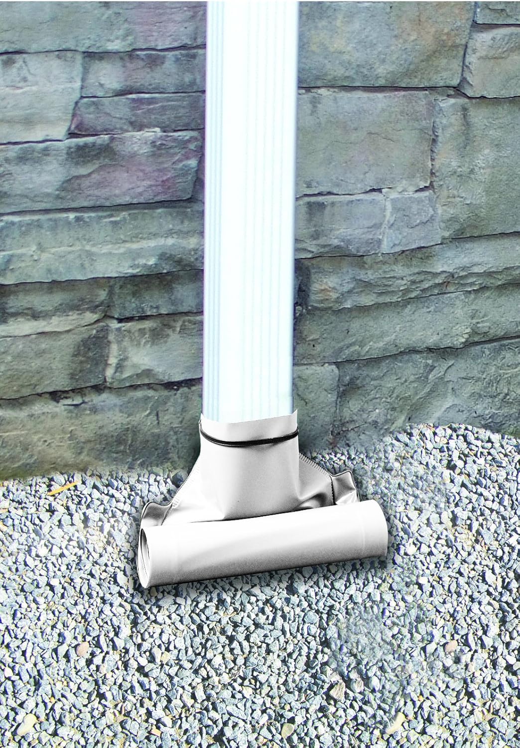 Frost King DE46WH Automatic Plastic Drain Away Downspout Extender