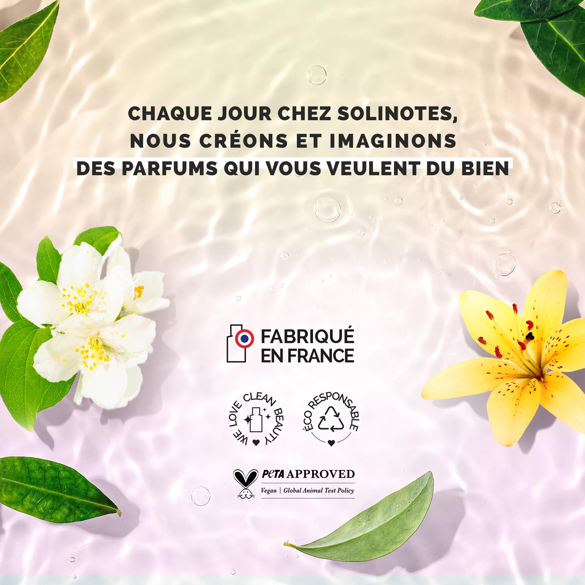 SOLINOTES White Tea Perfume for Women - Eau De Parfum | Delicate Floral and Soothing Scent - Made in France - Vegan - 1.7 fl.oz