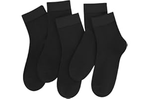 Women Ankle Socks Bamboo Crew Thin Ankle Height Boot Lightweight Color Anti Odor Soft Breathable Sock 5 Pairs
