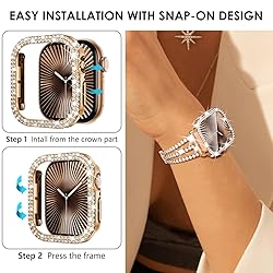 Wingle 2 Pack Bling Case for Apple Watch Series 10