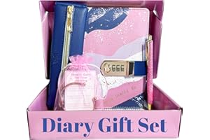 Life is a Doodle Journal for Teen Girls - Girls Diary Gift Set Includes a Leather Diary with Lock, Traveling Pencil Pouch, Love Bracelet, & Pink Pen - Super Cute Diary For Girls Ages 8-12 and Up