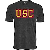 Blue 84 NCAA Unisex-Adult NCAA Officially Licensed Tri-Blend T-Shirt Vintage Prominent Black