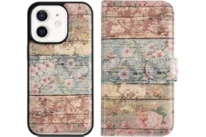 LUMARKE Designed for iPhone 11 Wallet Case - Detachable Flip Folio Cover - RFID Blocking 4 Card Slots Holder -Premium PU Leather Magnetic Kickstand -Protective Phone Case 6.1",Classic Flower Garden